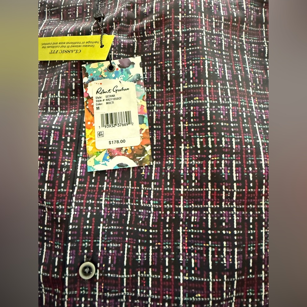 NWT ROBERT GRAHAM SETANA Shirt Size M  $178